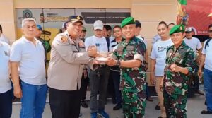 Koramil 05/Cilincing Ucapkan Selamat HUT Bhayangkara ke-78 kepada Polsek Cilincing