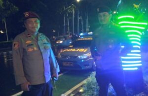 Patroli Kewilayahan Polsek Metro Menteng Serta Imbauan Kamtibmas Kepada Masyarakat Sekitar Jalan Menteng Raya