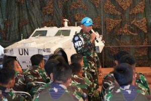 Seluruh Pengemudi Kendaraan Tempur Satgas Indobatt XIII-R UNIFIL Berkumpul di UNP 7-1, Ada Apa?