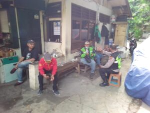 Bhabinkamtibmas Kelurahan Senen Himbauan Kamtibmas Di Kantor Objek Vital Kemenlu RI