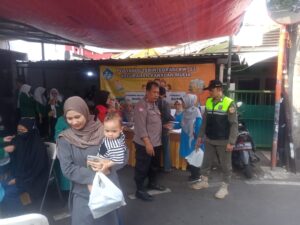Bhabinkamtibmas Kelurahan Harapan Mulya Melakukan Monitoring Kegiatan Posyandu Balita Dan Lansia
