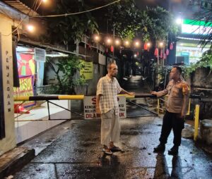 Patroli Dialogis Dan Kunjungi Poskamling RW 01 Kelurahan Bendungan Hilir