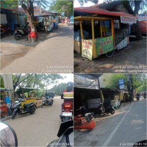 Keberadaan PKL dan Garasi Kontainer di Marunda Ganggu Pengguna Jalan