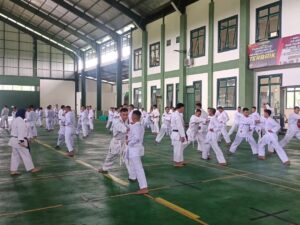 Prajurit Yonarhanud 16 Kostrad Laksanakan Ujian Kenaikan Sabuk Beladiri