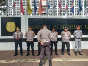 Pengamanan Aksi Unras Gerakan Pemuda Islam Jakarta Raya Ke Kantor KPU RI