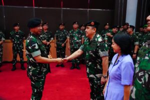 Panglima TNI Terima Laporan Korps Kenaikan Pangkat 22 Perwira Tinggi TNI
