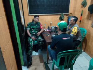 Bhabinkamtibmas Dan Babinsa Kelurahan Kampung Rawa Kunjungan Ke Pos Kamling