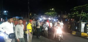 Polsek Johar Baru Lakukan Pengamanan Dalam giat Pawai obor memperingati Tahun Baru Islam 1446 H