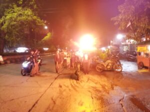 Polsek Sawah Besar Kawal Pawai Obor di Wilayah Kelurahan Mangga Dua Selatan