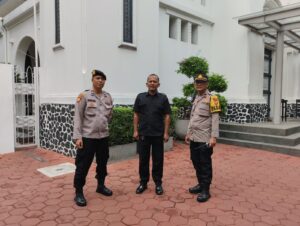 Pengamanan Ibadah Minggu Pagi di GKI Kwitang Senen Jakarta Pusat