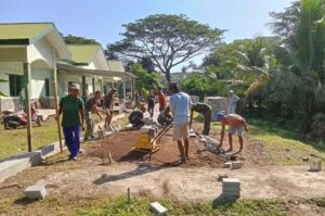 Tunjukkan Kepedulian Terhadap Prajurit Dengang Program Pemavingisasi Jalan Lingkungan Asrama Brigif 9 Kostrad