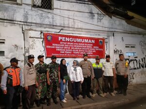Polsek Sawah Besar Patroli bersama Tiga Pilar.