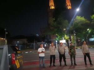 Polsek Sawah Besar Patroli bersama Tiga Pilar.