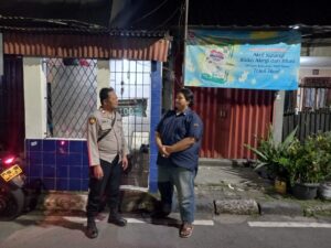 Patroli Pagi Hari Panit 3 Samapta Penyentuhan Pos Kamling RW 10 Johar Baru