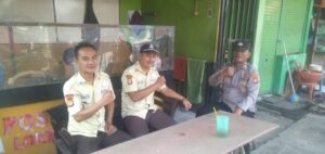 Patroli Dialogis Ke Pasar Gembrong, Kapolsubsektor Galur Imbau Petugas Security.