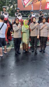 Polwan Polres Metro Jakarta Pusat Siap Amankan Car Free Day di Bundaran HI