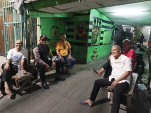 Sambang Kamtibmas Warga Binaan, Bhabinkamtibmas Kampung Rawa Himbau Jaga Kamtibmas