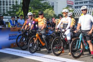 Pangkostrad Ikuti Balap Sepeda Zebra Bhayangkara Presisi Sudirman Loop 2024
