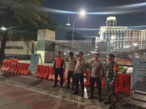 Polsek Sawah Besar Patroli bersama Tiga Pilar.