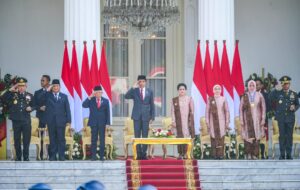 Panglima TNI Hadiri Upacara Prasetya Perwira TNI-Polri Tahun 2024 di Istana Merdeka