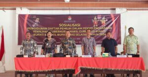 KPU Nias Selatan Gelar Sisialisasi Penyusunan Daftar Pemilihan Gubernur dan wakil Gubernur Serta Bupati Dan wakil Bupati 2024.