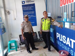 Patroli Dialogis Aiptu Prayogo Sampaikan Imbauan Ke Security Pusat Gadai Indonesia