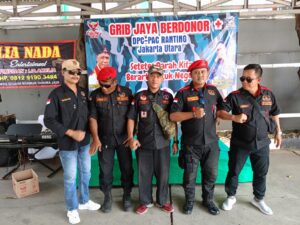 GRIB JAYA BERDONOR DPC – PAC RANTING DI PMI JAKARTA UTARA “