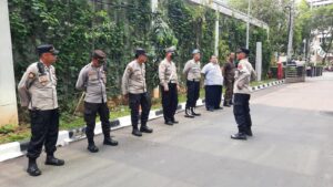 Apel Kesiapan Pengamanan Massa Aksi Front Pejuang Demokrasi di Kantor Pegadaian