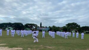 Para Petarung Yonif 755 Kostrad Ikuti Uji Kenaikan Tingkat Karate