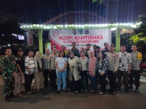 Ngopi Kamtibmas”Polsek Senen Serap Informasi Warga Di RW 02 Kenari
