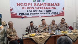 Kegiatan Ngopi Kamtibmas Kapolsek Cilincing Bersama Para Pengurus Warga Masyarakat Wilayah RW. 006 Semper Timur, Jakarta Utara pada Kamis, 25 Juli 2024.