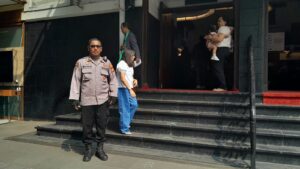Patmor Melakukan Patroli dan Pemantauan Masyarakat Ibadah Misa Minggu Gereja Jemaat GPIB Paulus