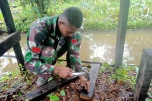 Ide kreatif Kesatria Mayangkara, Buatkan Kursi Santai Taman Susteran