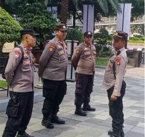Pengamanan Dan Antisipasi Penyampaian Pendapat Di Muka Umum Di Kantor Pusat Bank BRI