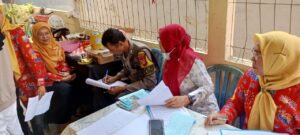 Bhabinkamtibmas Kelurahan Utan Panjang Menghadiri Kegiatan Pencanangan Pekan Imunisasi Nasional (PIN) Polio 2024