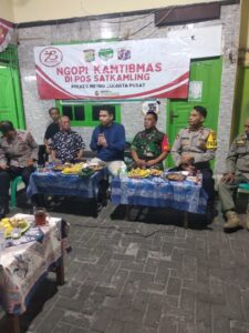 Ngopi Kamtibmas, Polsek Senen Imbau warga Kembali Aktifkan Siskamling