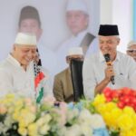 Capres 03 Ganjar Pranowo silaturahmi ke Ponpes An Nawawi di Berjan, Dusun IV, Lugosobo, Kecamatan Gebang, Kabupaten Purworejo, Jawa Tengah