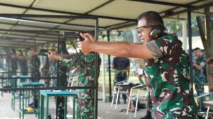 Tingkatkan Kemampuan, Satjar Divif 1 Kostrad Gelar Lomba Tembak Pistol Executive Pamen TW III TA. 2024