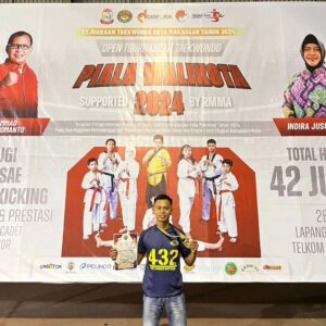 Prada Leivriksan Bonde Sabet Emas di Open Tournament Walikota Makassar Cup 2024