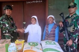 Bantuan Sembako dari Kesatria Mayangkara Kepada Susteran Distrik Krepkuri