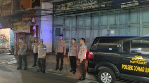 Patroli Kewilayahan Malam Hari Berikan Imbauan Dan Penyentuhan tempat nongkrongnya anak-anak remaja.