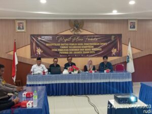 Bhabinkamtibmas Menghadiri Rapat Pleno Terbuka Rekapitulasi DPHP Kelurahan Kebon Melati Pemilihan Gubernur Dan Wakil Gubenur Provinsi DKI Jakarta