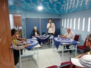 Bhabinkamtibmas dan Babinsa Menghadiri Penyuluhan Penyalahgunaan Narkoba oleh GNG (Gerakan Nusantara Bersinar).