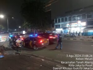 Polsek Metro Tanah Abang Melaksanakan Patroli Operasi Cipta Kondisi Kewilayahan
