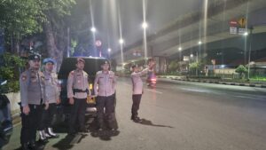 Patroli Kerawanan Malam Hari Polsek Johar Baru di Titik-titik Rawan Tawuran