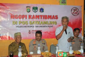 Polsek Kemayoran Mengadakan Kegiatan Ngopi Kamtibmas di Wilayah Kelurahan Utan Panjang