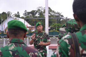 Pimpin Apel Pagi, Dandim 1710/Mimika Tekankan Kembali Kepada Prajurit dan PNS Jauhi Segala Bentuk Perjudian