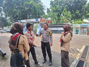 Bhabinkamtibmas Kelurahan Gelora Berikan Imbauan Kepada Pelajar SMA