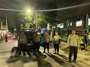Patroli Kerawanan Malam Hari Polsek Johar Baru di Titik-titik Rawan Tawuran