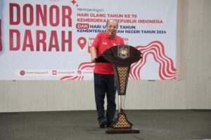 Kemendagri Gelar Donor Darah Peringati HUT Ke-79 Republik Indonesia dan Kemendagri